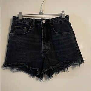 Zara Black Denim Cutoff Shorts